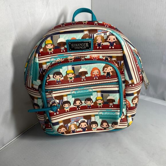 Rare Loungefly Stranger Things Starcourt Mall Mini Backpack - Picture 2 of 9